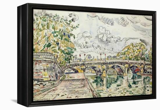 The Pont Neuf, Paris, 1927-Paul Signac-Framed Premier Image Canvas