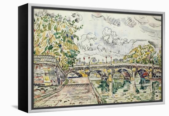 The Pont Neuf, Paris, 1927-Paul Signac-Framed Premier Image Canvas