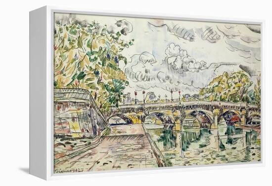 The Pont Neuf, Paris, 1927-Paul Signac-Framed Premier Image Canvas