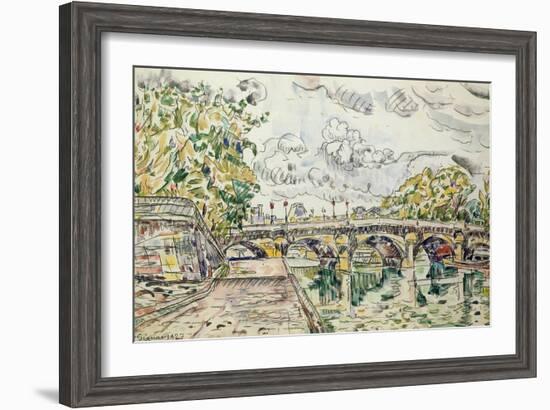 The Pont Neuf, Paris, 1927-Paul Signac-Framed Giclee Print