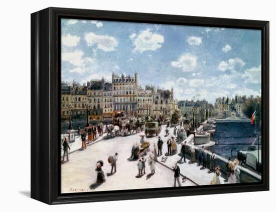 The Pont Neuf, Paris-Pierre-Auguste Renoir-Framed Premier Image Canvas