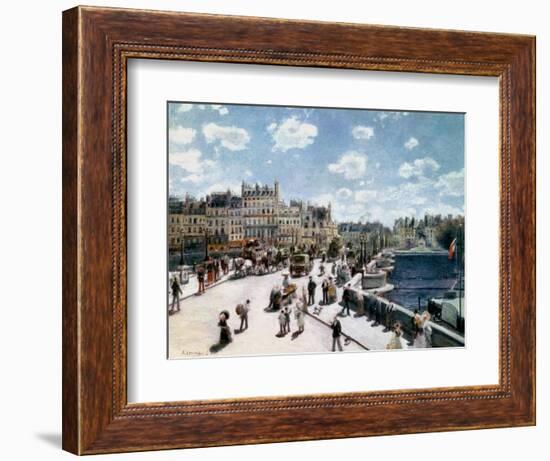 The Pont Neuf, Paris-Pierre-Auguste Renoir-Framed Giclee Print