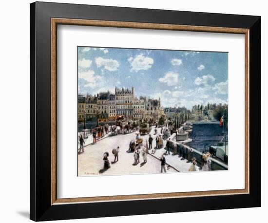 The Pont Neuf, Paris-Pierre-Auguste Renoir-Framed Giclee Print