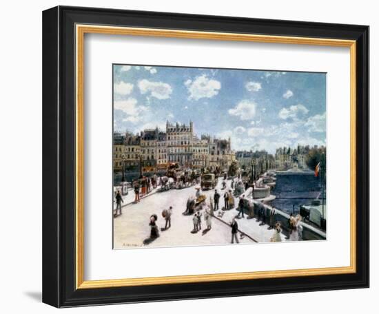 The Pont Neuf, Paris-Pierre-Auguste Renoir-Framed Giclee Print