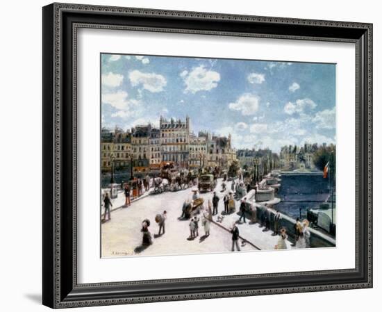 The Pont Neuf, Paris-Pierre-Auguste Renoir-Framed Giclee Print