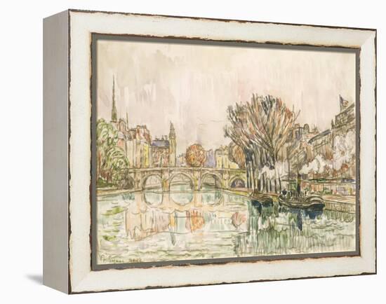 The Pont Neuf, Paris-Paul Signac-Framed Stretched Canvas