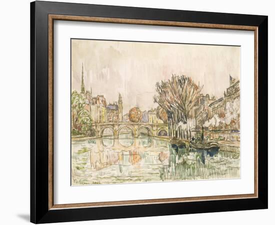The Pont Neuf, Paris-Paul Signac-Framed Art Print