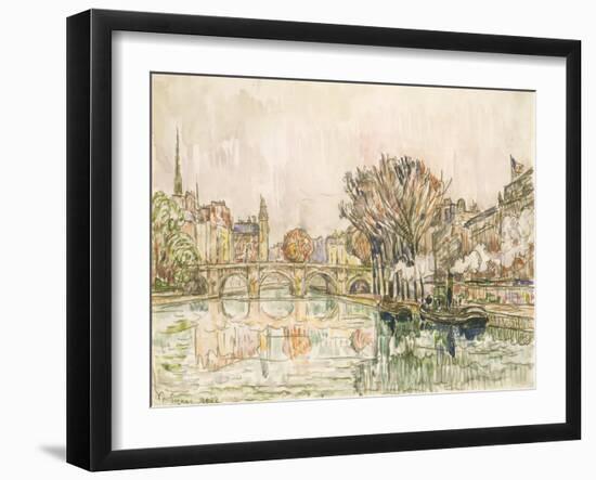 The Pont Neuf, Paris-Paul Signac-Framed Art Print