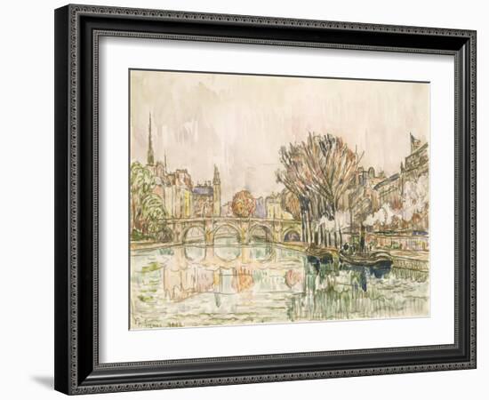 The Pont Neuf, Paris-Paul Signac-Framed Art Print