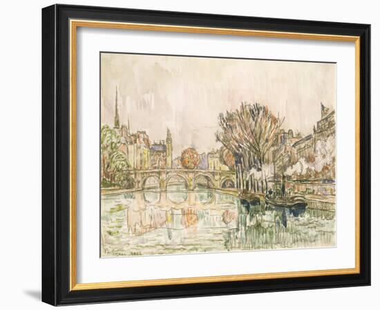 The Pont Neuf, Paris-Paul Signac-Framed Art Print