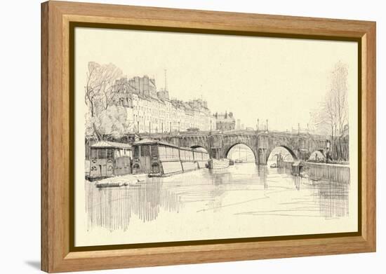 The Pont Neuf Seen from the Locks, 1915-Herman Armour Webster-Framed Premier Image Canvas