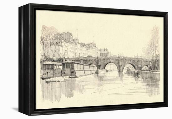 The Pont Neuf Seen from the Locks, 1915-Herman Armour Webster-Framed Premier Image Canvas