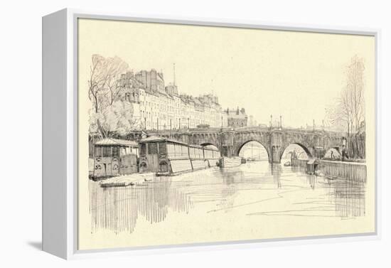 The Pont Neuf Seen from the Locks, 1915-Herman Armour Webster-Framed Premier Image Canvas