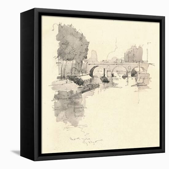 The Pont St Michel, 1915-Eugene Bejot-Framed Premier Image Canvas