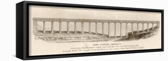 The Pontcysyllte Aqueduct-null-Framed Art Print