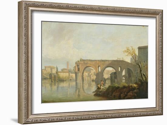 The Ponte Rotto, Rome-Claude Joseph Vernet-Framed Giclee Print