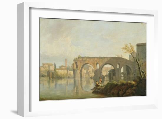 The Ponte Rotto, Rome-Claude Joseph Vernet-Framed Giclee Print