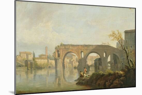 The Ponte Rotto, Rome-Claude Joseph Vernet-Mounted Giclee Print