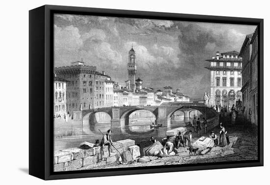 The Ponte Santa Trinita, Florence, Italy, 19th Century-J Redaway-Framed Premier Image Canvas