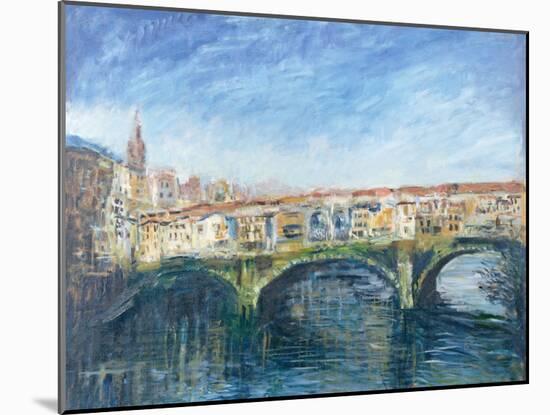 The Ponte Vecchio, Florence, 1995-Patricia Espir-Mounted Giclee Print