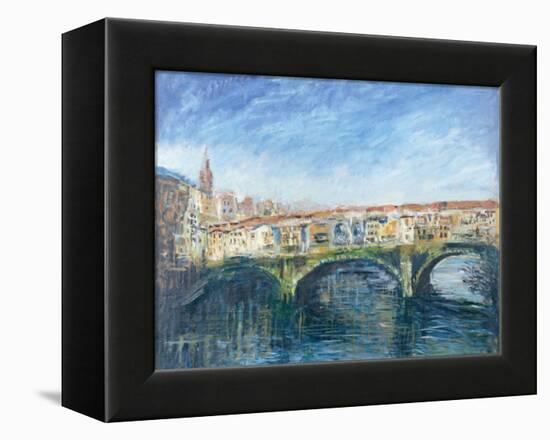 The Ponte Vecchio, Florence, 1995-Patricia Espir-Framed Premier Image Canvas