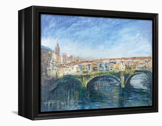 The Ponte Vecchio, Florence, 1995-Patricia Espir-Framed Premier Image Canvas