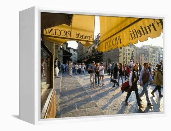 The Ponte Vecchio, Florence, Tuscany, Italy-Michael Newton-Framed Premier Image Canvas