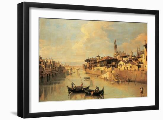 The Ponte Vecchio, Florence-Giuseppe Zocchi-Framed Giclee Print