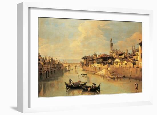 The Ponte Vecchio, Florence-Giuseppe Zocchi-Framed Giclee Print