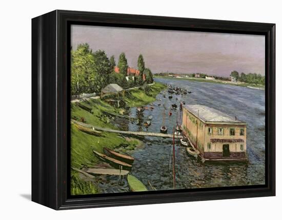 The Pontoon at Argenteuil, C.1886-87-Gustave Caillebotte-Framed Premier Image Canvas