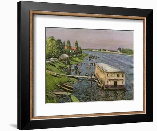 The Pontoon at Argenteuil, C.1886-87-Gustave Caillebotte-Framed Giclee Print