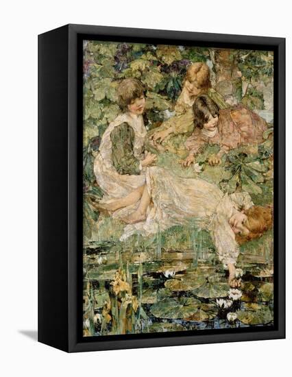 The Pool, 1904-Edward Atkinson Hornel-Framed Premier Image Canvas