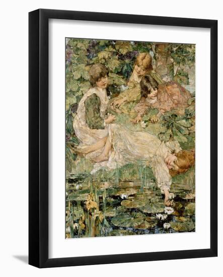 The Pool, 1904-Edward Atkinson Hornel-Framed Giclee Print