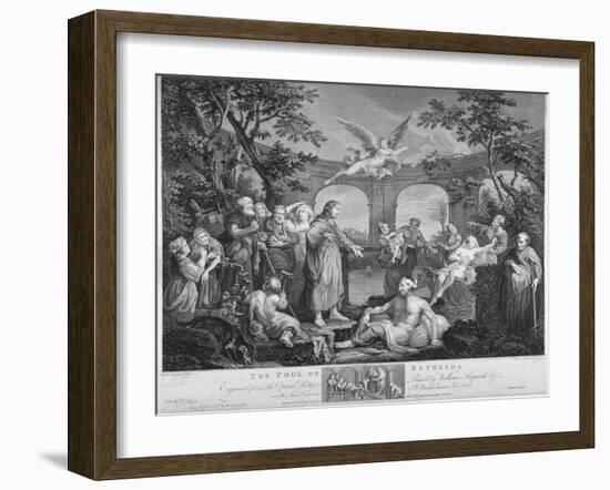 The Pool of Bethesda, 1772-William Hogarth-Framed Giclee Print