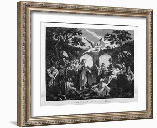 The Pool of Bethesda by William Hogarth-William Hogarth-Framed Giclee Print