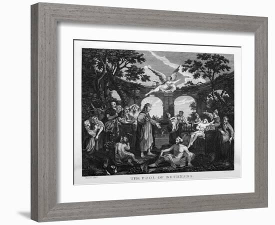 The Pool of Bethesda by William Hogarth-William Hogarth-Framed Giclee Print