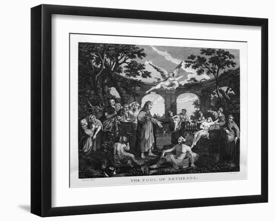 The Pool of Bethesda by William Hogarth-William Hogarth-Framed Giclee Print