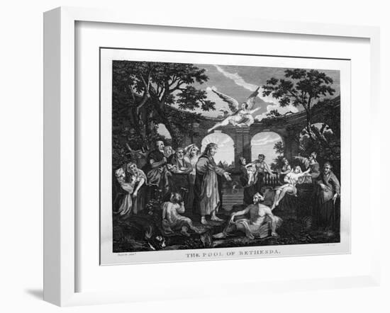 The Pool of Bethesda by William Hogarth-William Hogarth-Framed Giclee Print