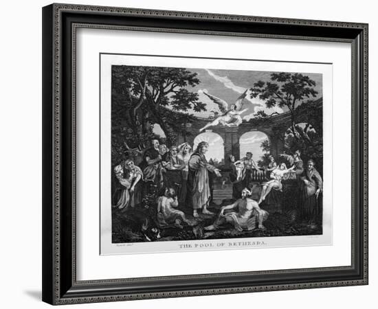 The Pool of Bethesda by William Hogarth-William Hogarth-Framed Giclee Print