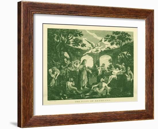 The Pool of Bethesda by William Hogarth-William Hogarth-Framed Giclee Print