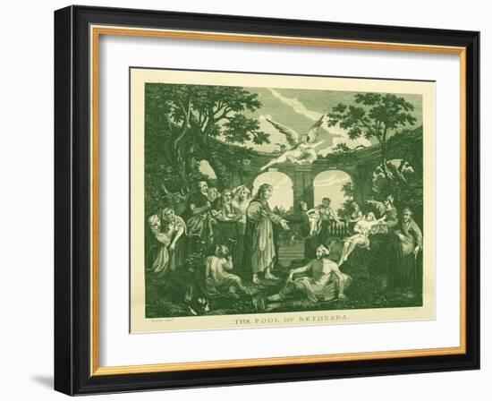 The Pool of Bethesda by William Hogarth-William Hogarth-Framed Giclee Print