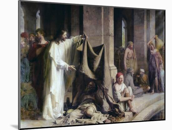 The Pool of Bethesda-Carl Bloch-Mounted Giclee Print