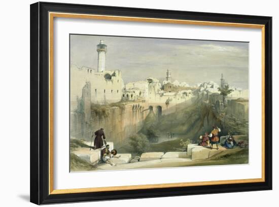 The Pool of Bethesda-David Roberts-Framed Giclee Print