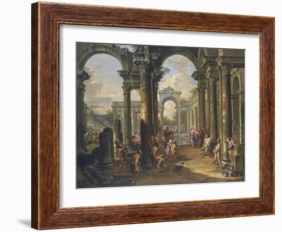 The Pool of Bethesda-Giovanni Paolo Panini-Framed Giclee Print