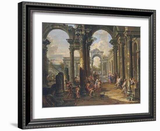 The Pool of Bethesda-Giovanni Paolo Panini-Framed Giclee Print