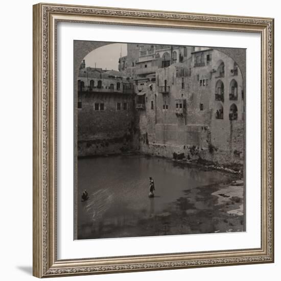 'The Pool of Hezekiah, Jerusalem', c1900-Unknown-Framed Photographic Print