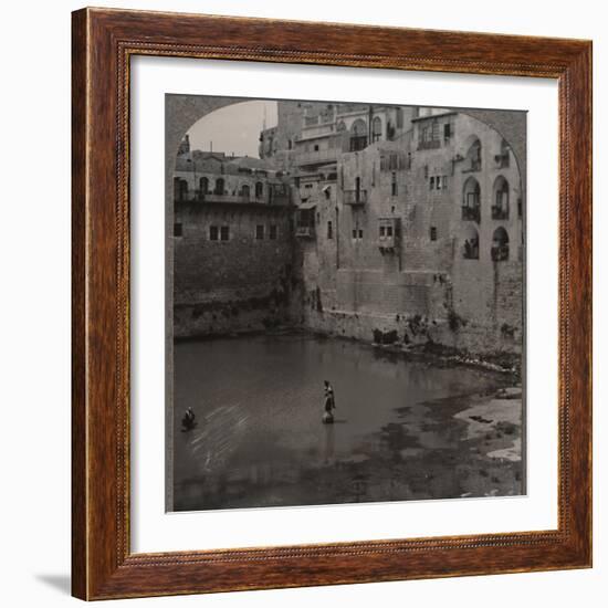 'The Pool of Hezekiah, Jerusalem', c1900-Unknown-Framed Photographic Print