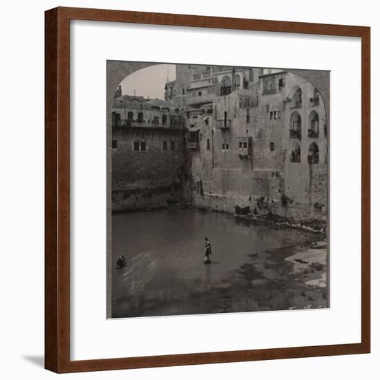 'The Pool of Hezekiah, Jerusalem', c1900-Unknown-Framed Photographic Print