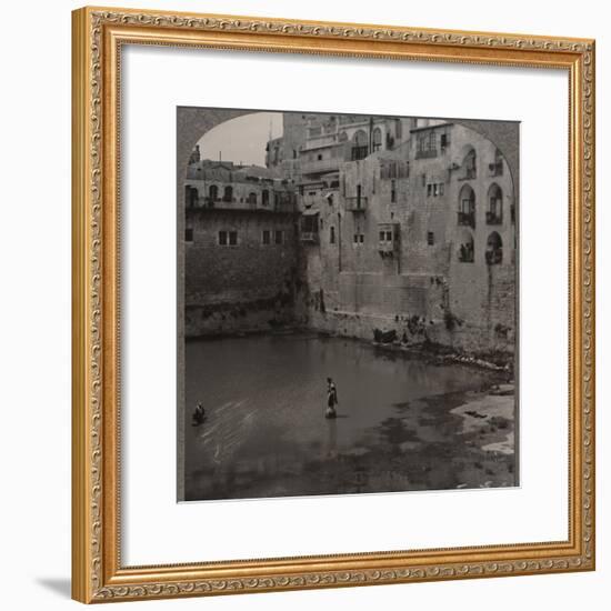 'The Pool of Hezekiah, Jerusalem', c1900-Unknown-Framed Photographic Print