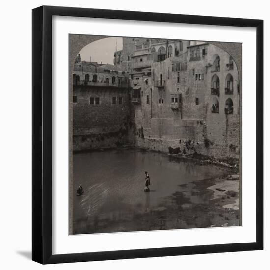 'The Pool of Hezekiah, Jerusalem', c1900-Unknown-Framed Photographic Print